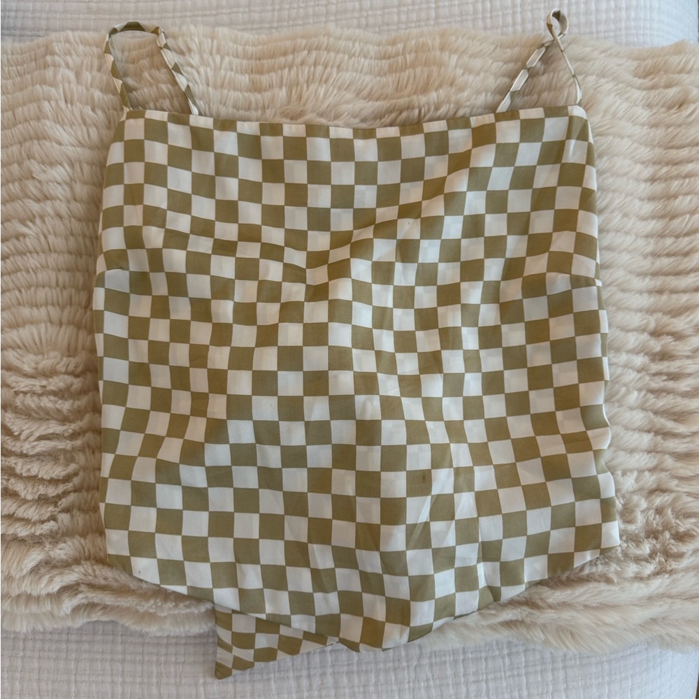 Gianni Bini Checkered Top.